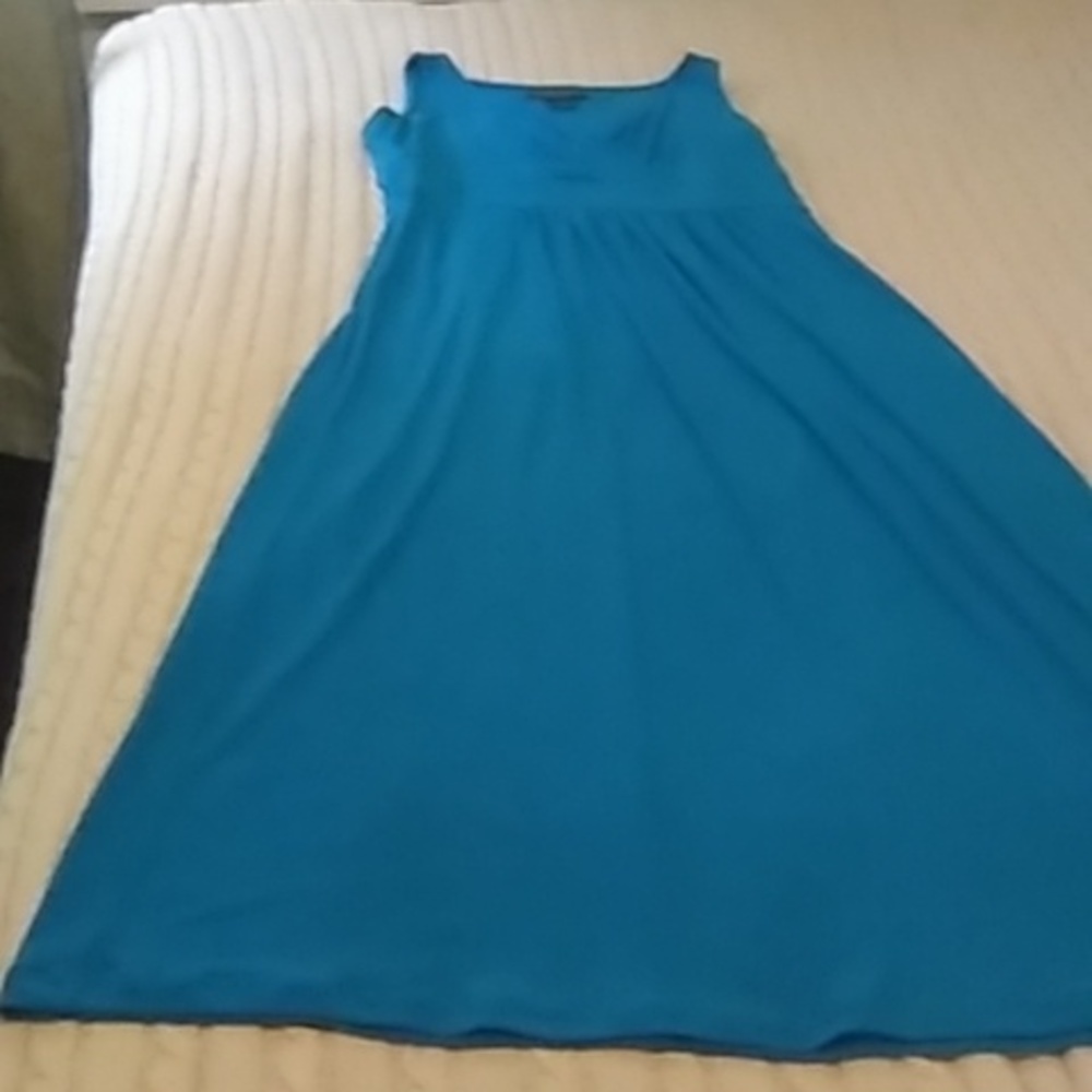 "New" Ralph Lauren casual long dress turquoise blue size 4. New never used.